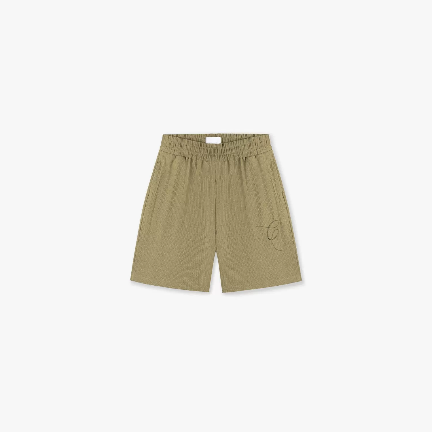 CROYEZ SEERSUCKER SHORTS - WASHED OLIVE