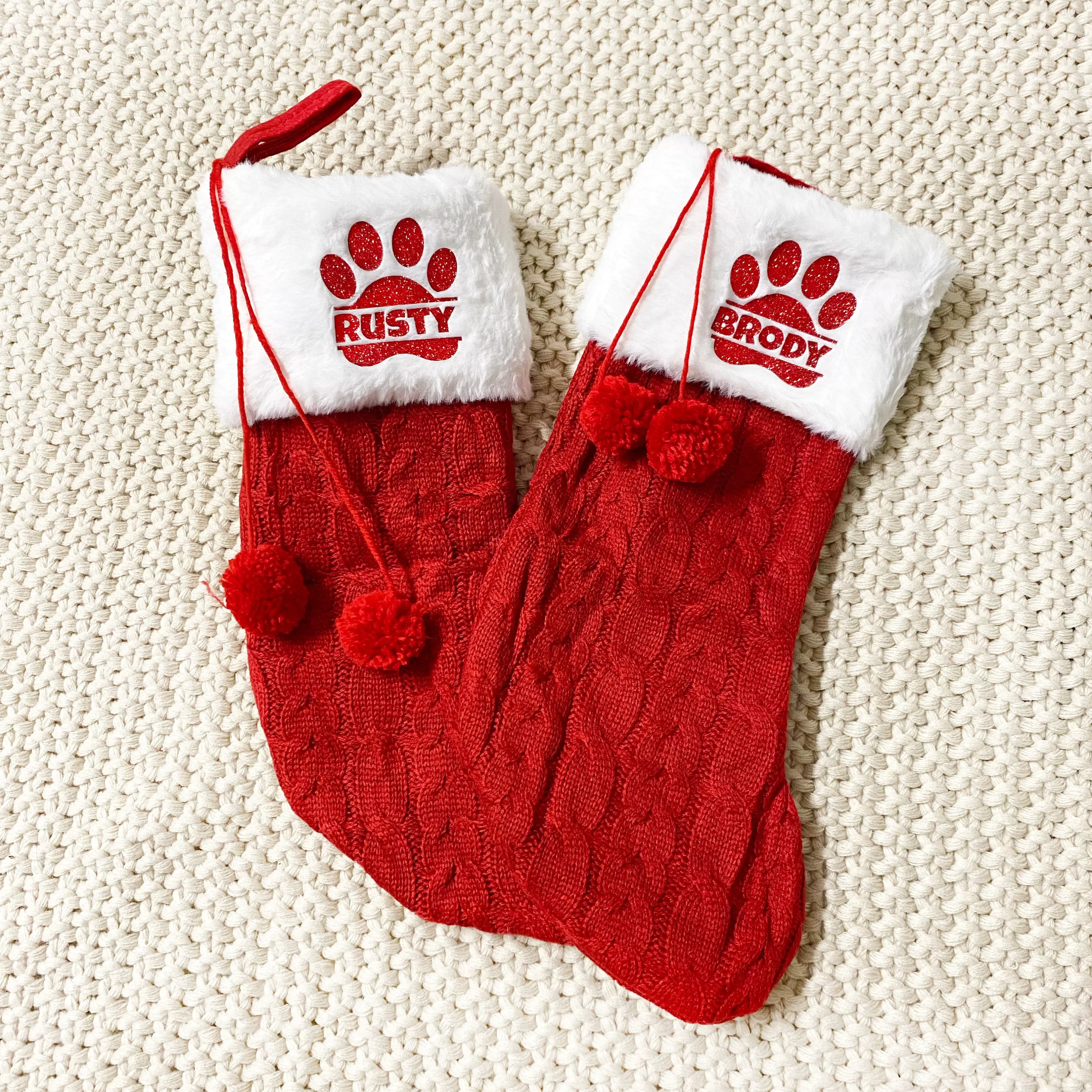 Custom Dog Christmas Stocking