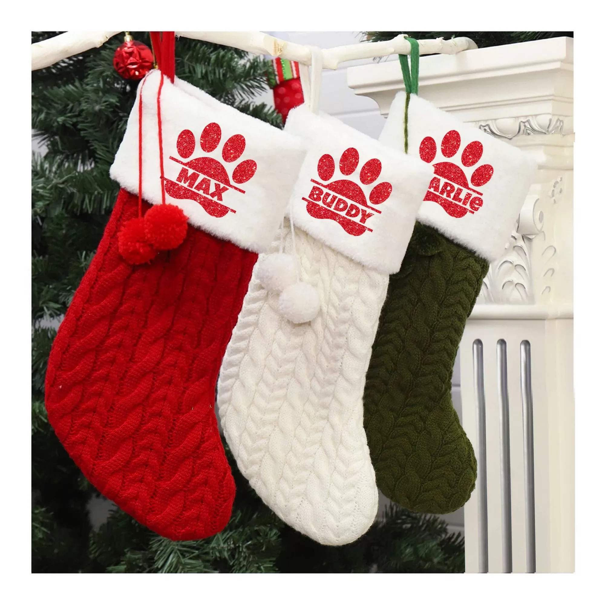 Custom Dog Christmas Stocking