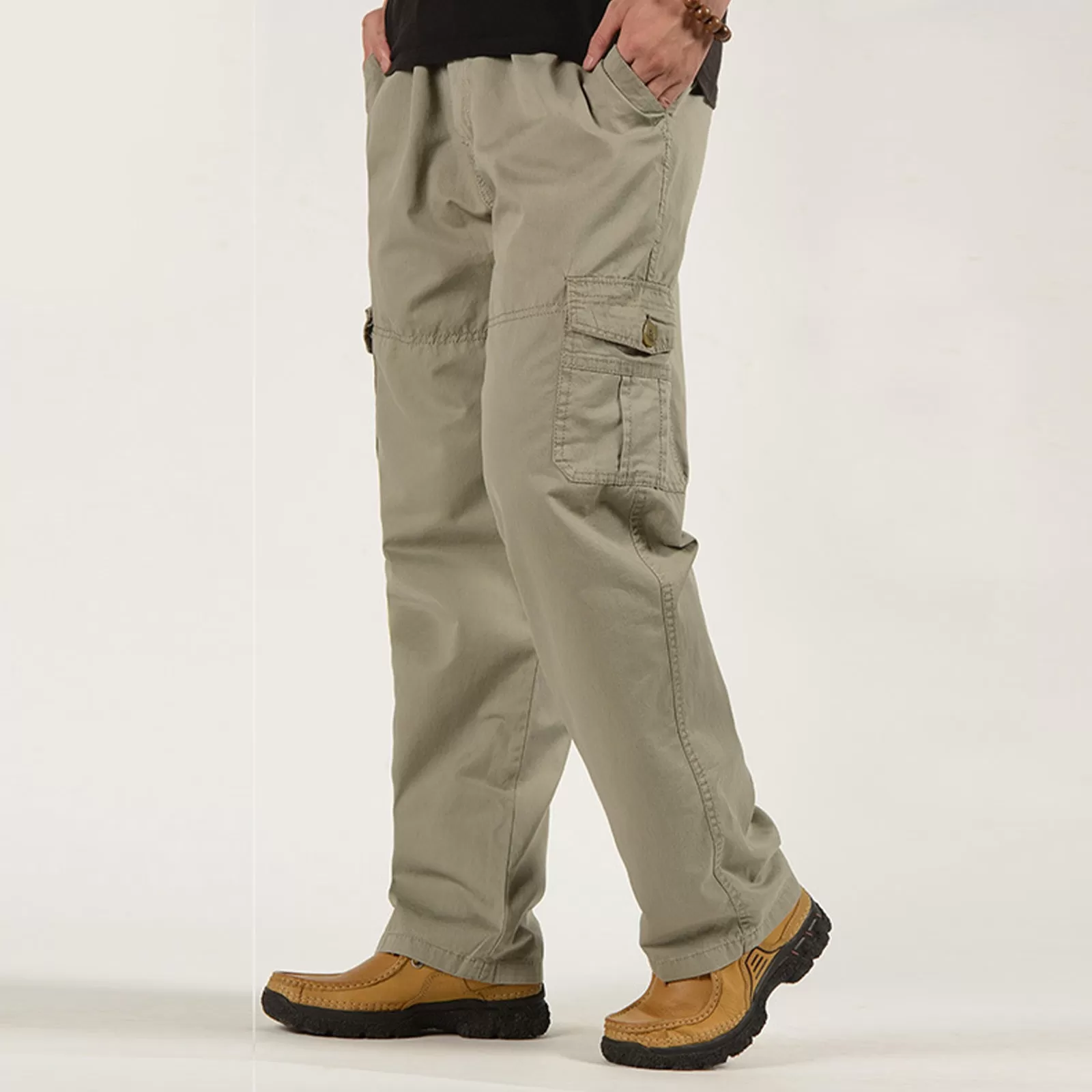 CUSUAL LOOSE MULTI-POCKETS  CARGO PANTS