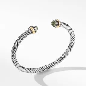 David Yurman 5MM Cable Classic Bracelet Prasiolite