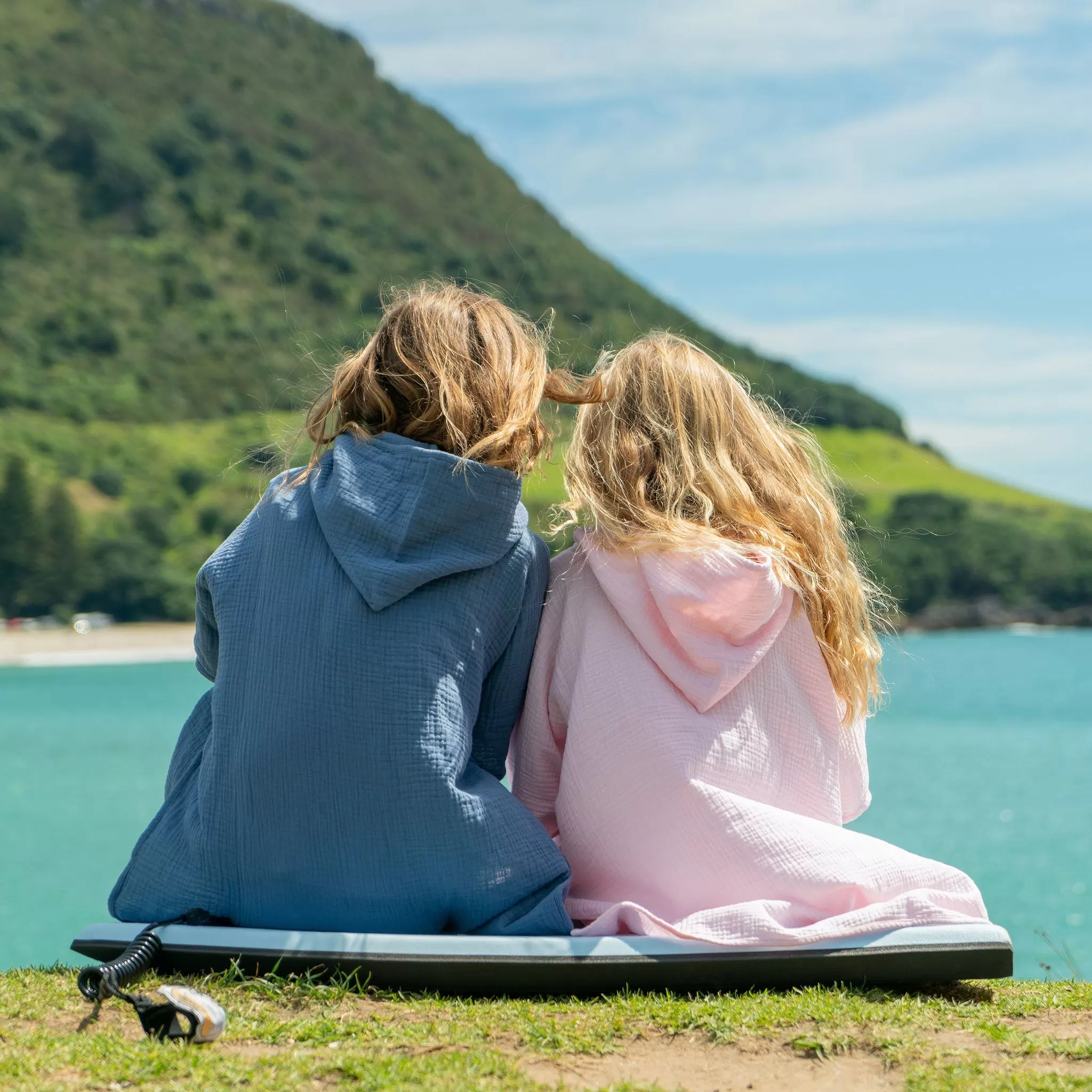 Denim Blue Beach Poncho