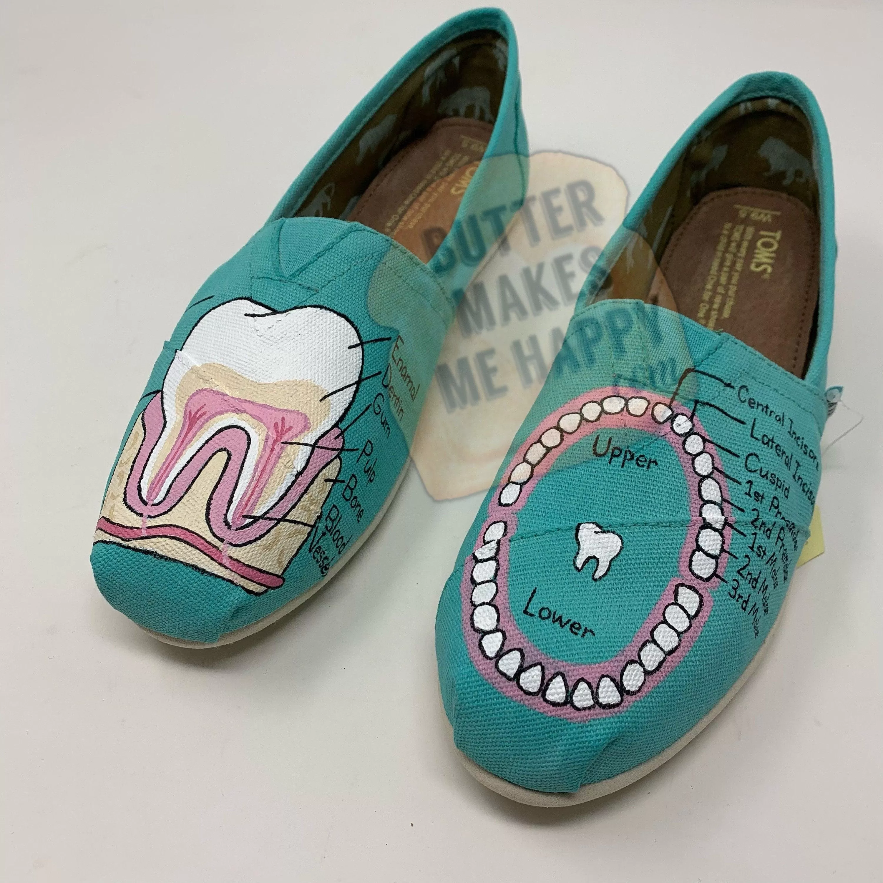 Dental Mouth Map Shoes