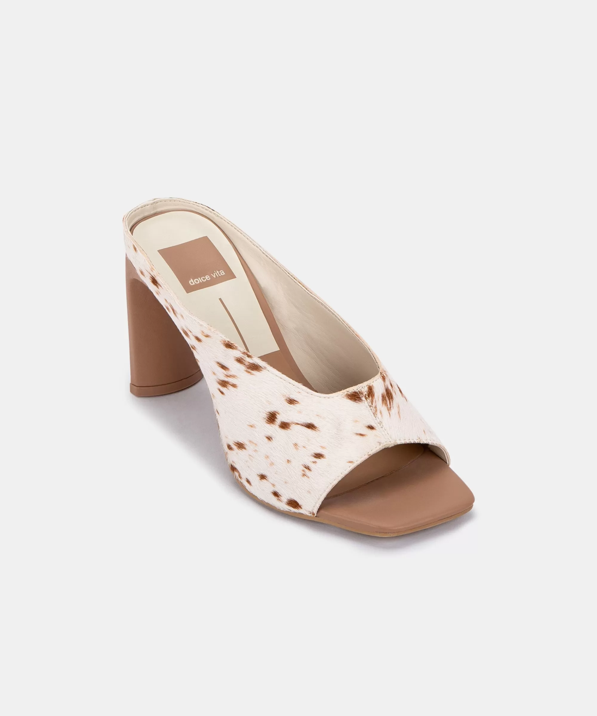 DESI HEELS FAWN CALF HAIR