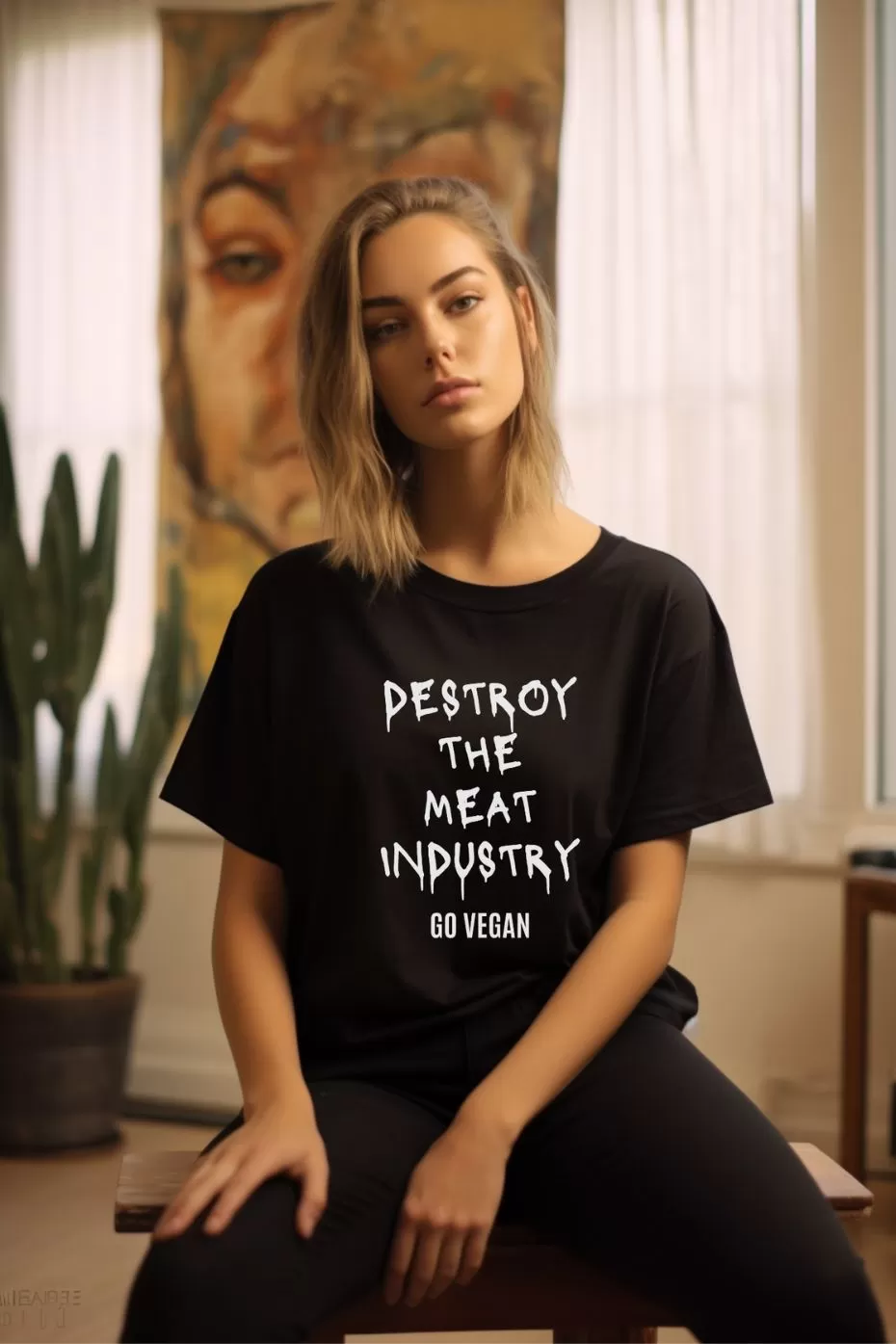 Destroy The Meat Industry Unisex Basic T-Shirt