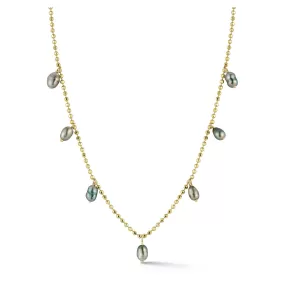 Dewy Tahitian pearl necklace