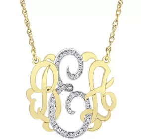 Diamond Classic Monogram Necklace