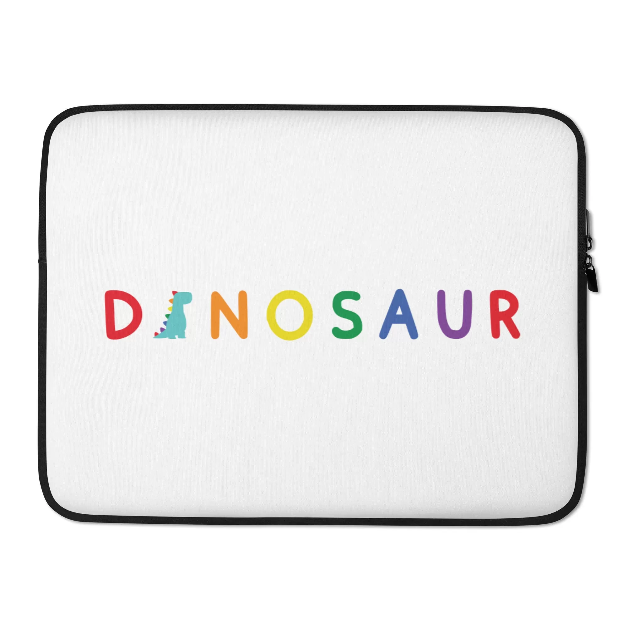 dinosaur colourful - laptop sleeve (light)