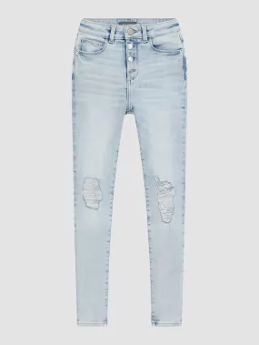 DL 1961 Chloe Light Jet-Stream Distressed Jeans