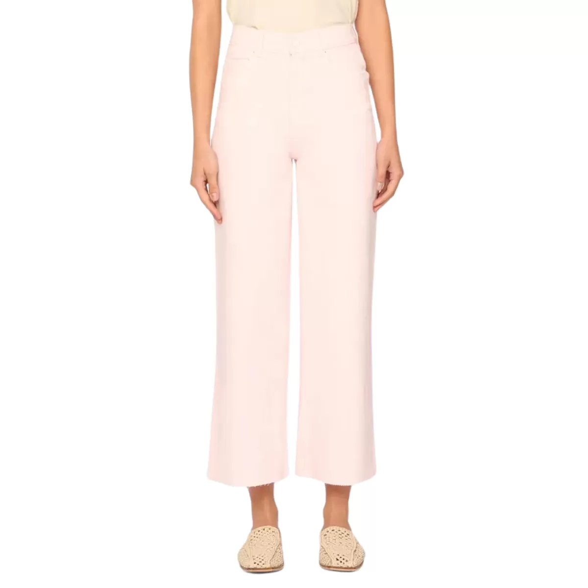 DL1961 Hepburn Wide Leg High Rise Jean - Rosewater