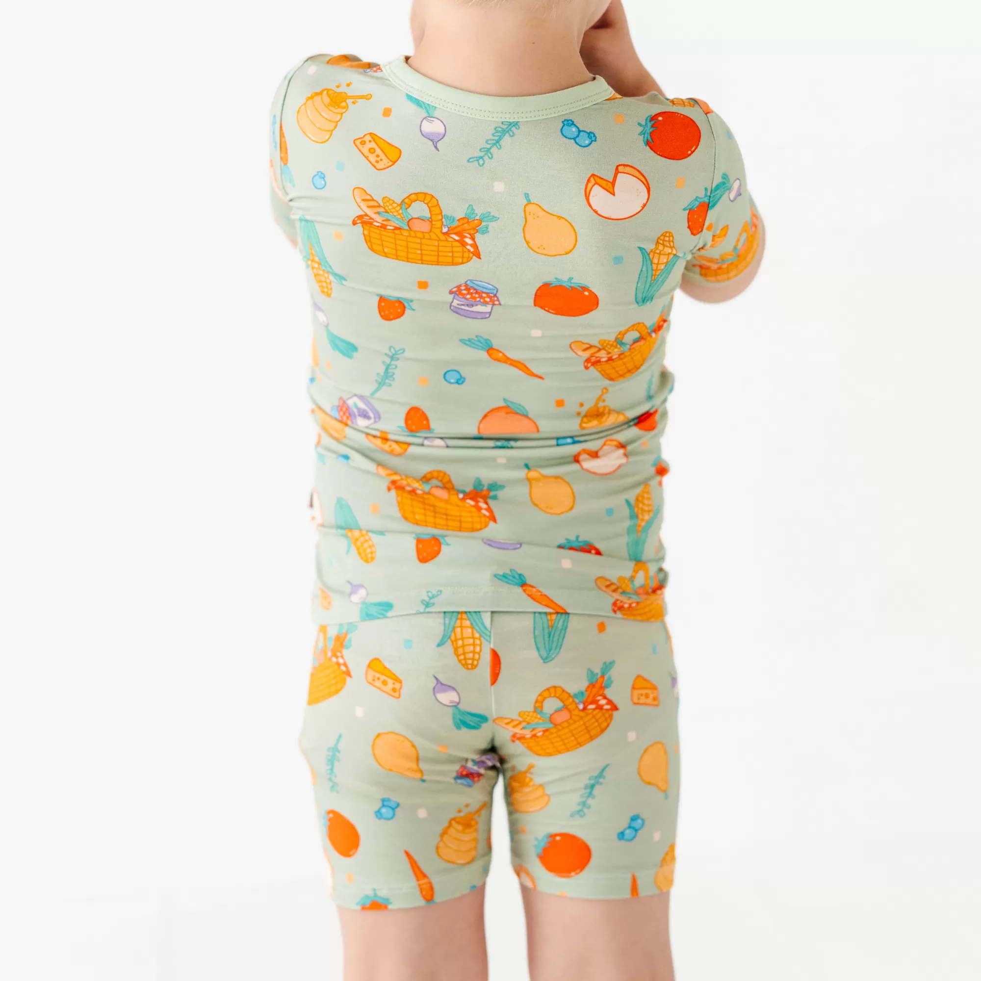 Don't Panic, It's Organic Farmer's Market Toddler/Big Kid Pajamas- Short Sleeve and Shorts