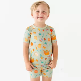 Don't Panic, It's Organic Farmer's Market Toddler/Big Kid Pajamas- Short Sleeve and Shorts