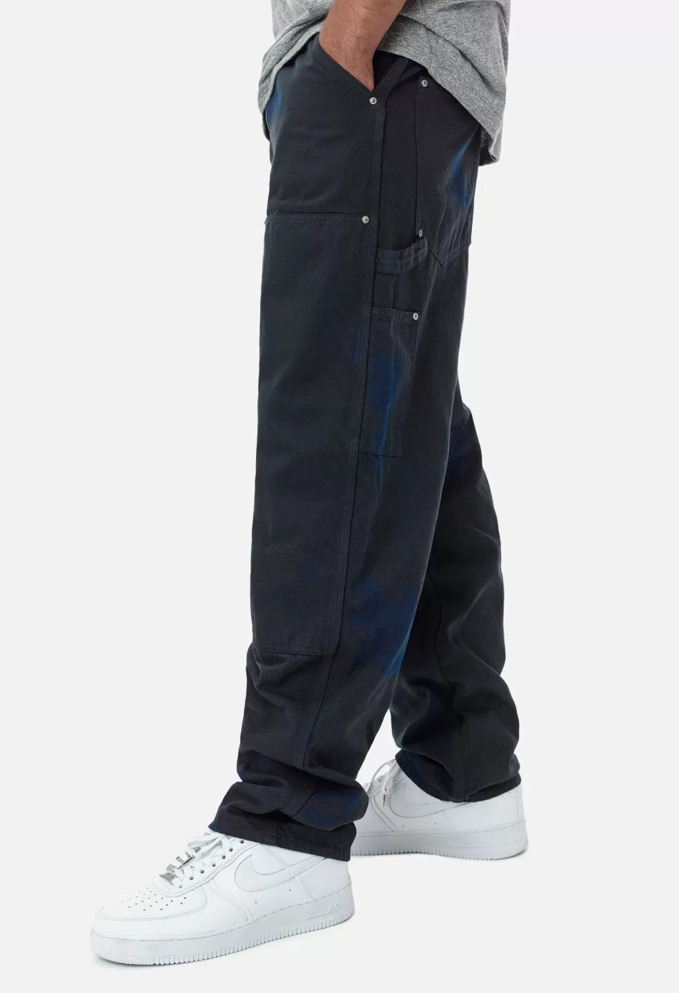 Double Dye Painter's Pant / Indigo X Black