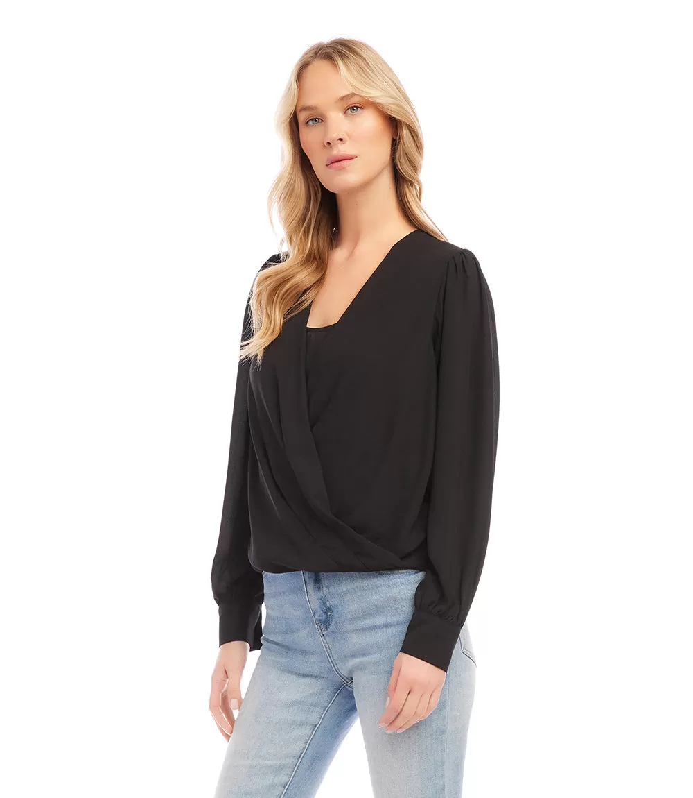 Drape Front Top