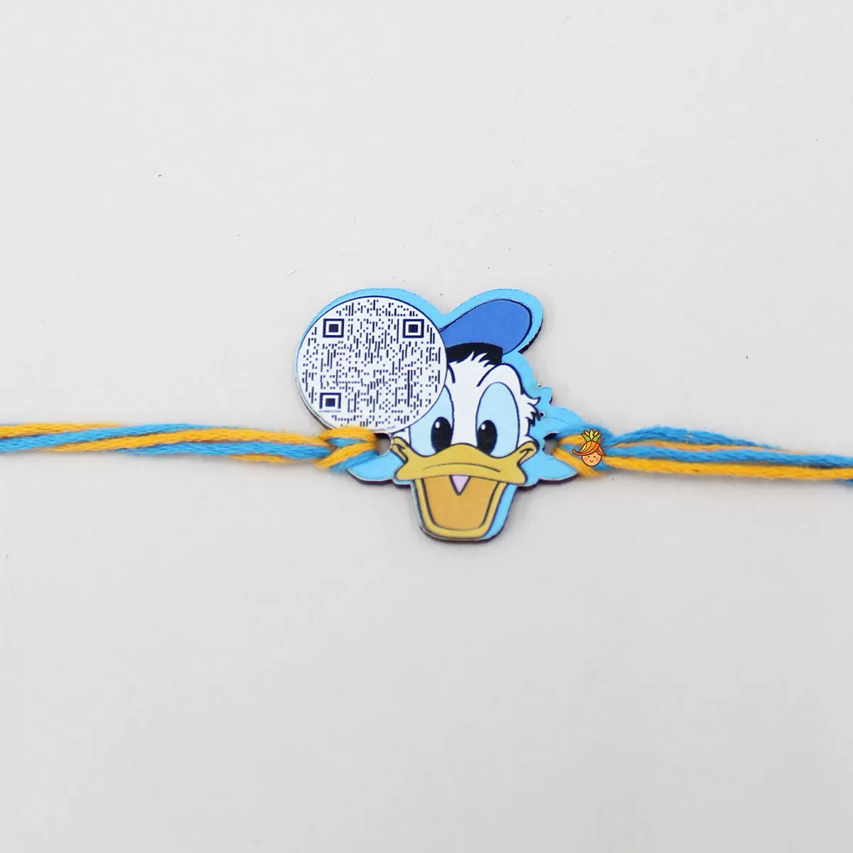 Duck Cartoon Character QR Code Rakhi