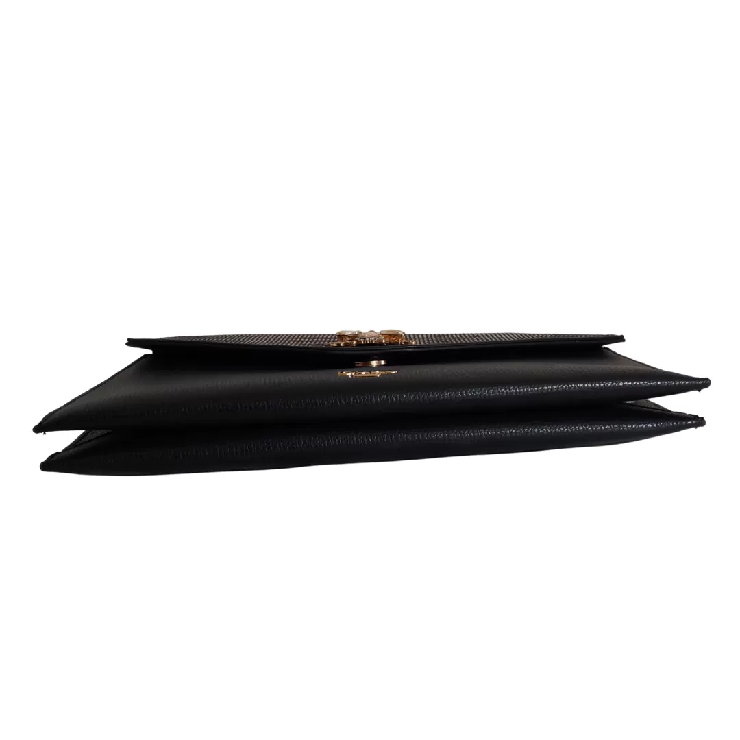 DUNE Black & Gold 'ELADY' Dragonfly Convertible Clutch | Brand New |