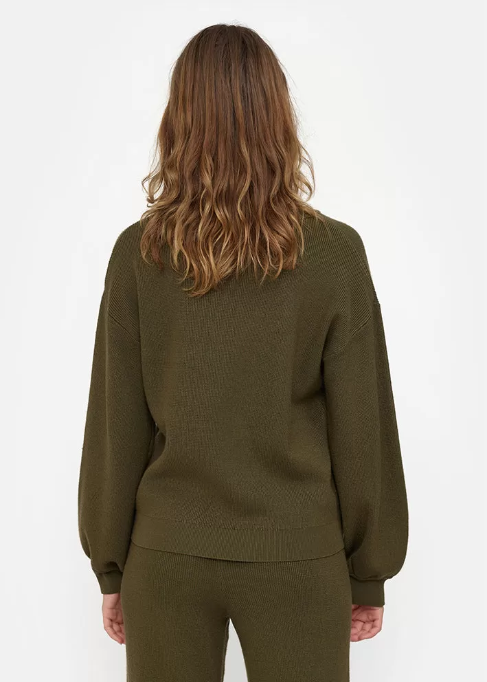 Esmé Studios Melissa Sweater - Dark Olive