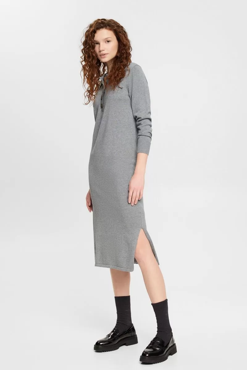 Esprit Knitted Dress | Grey