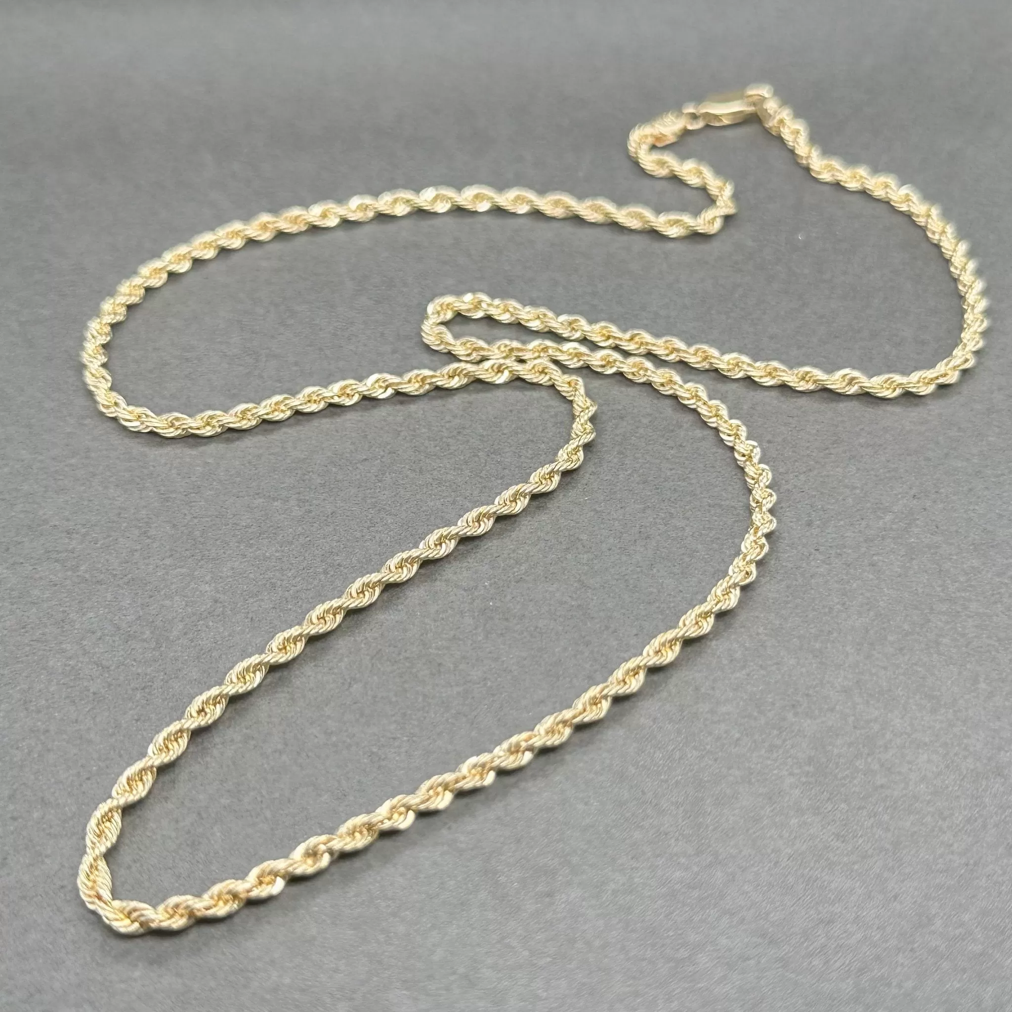 Estate 14K Y Gold 2.60mm 20” Rope Chain