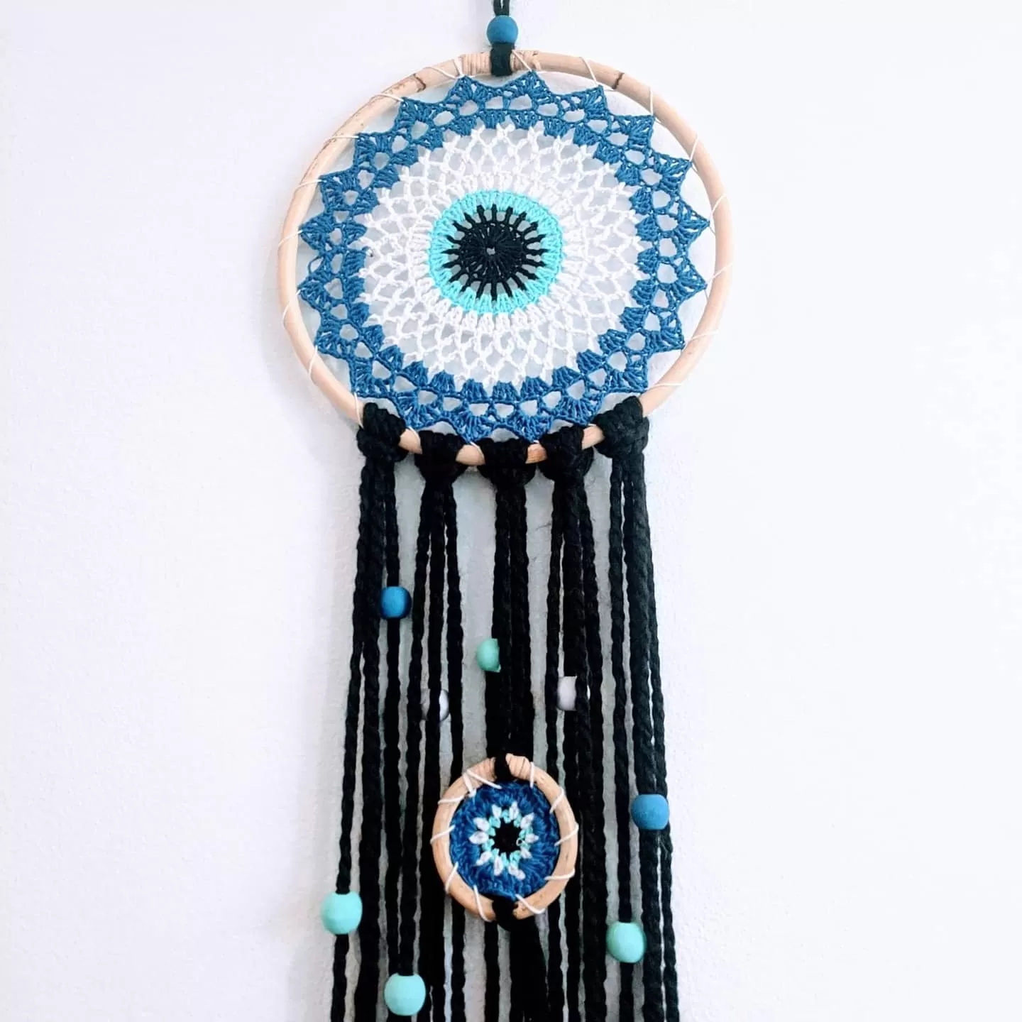 Evil eye Dreamcatcher wall decor black