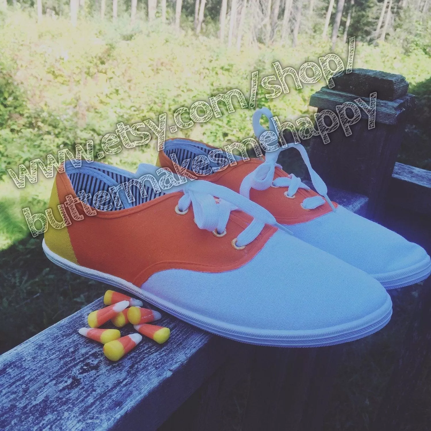 Fall Candy Corn Sneakers