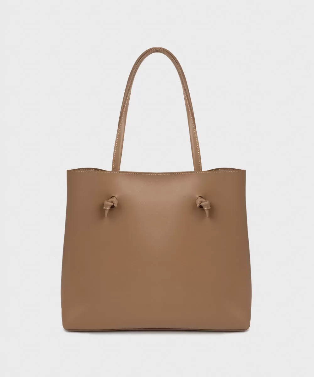 Faux Leather Tote Bag