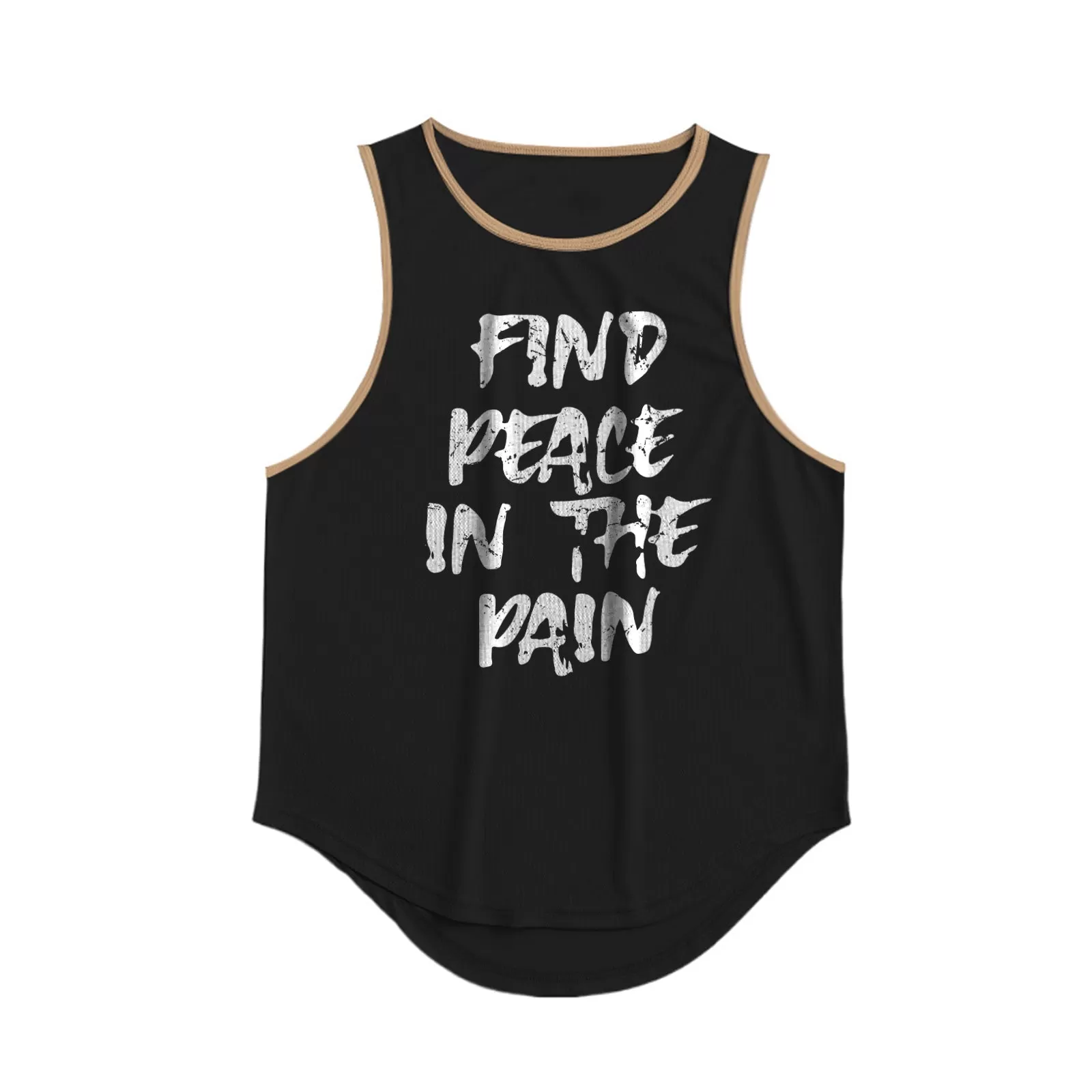 FIND PEACE IN THE PAIN GRAPHIC TANK TOP