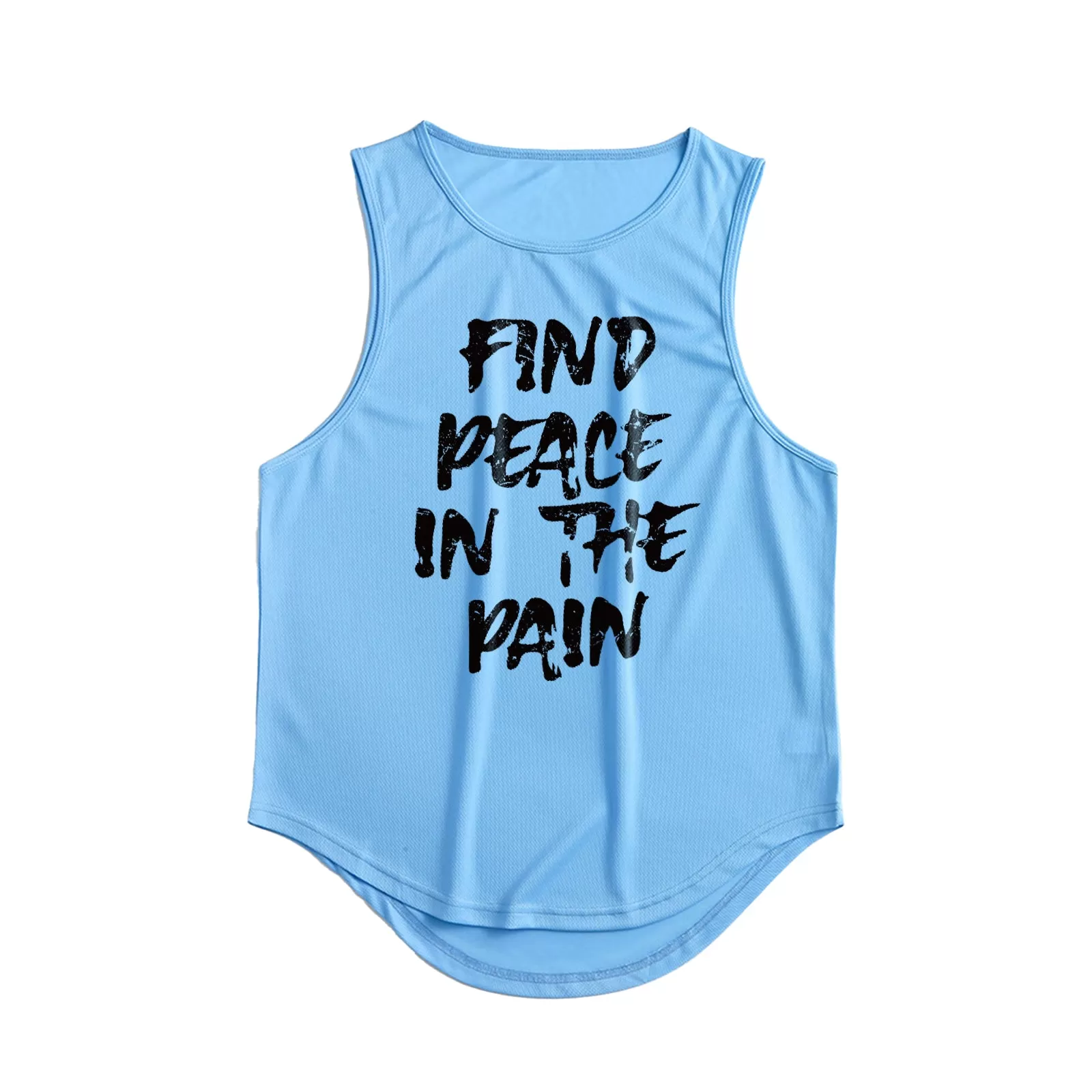 FIND PEACE IN THE PAIN GRAPHIC TANK TOP