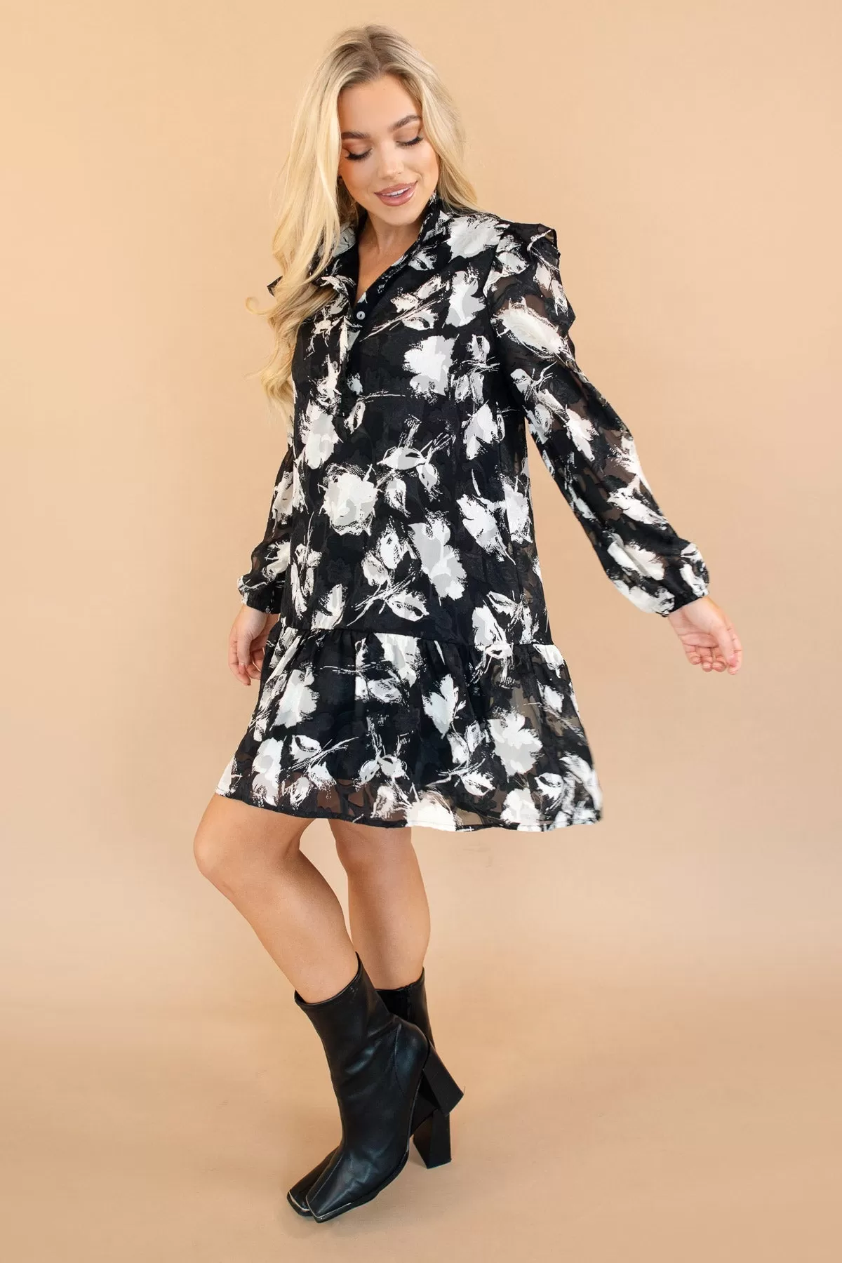 Floral Fatale Black Floral Lace Dress - Final Sale