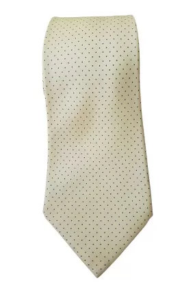 FOLKSPEARE 100% Silk Yellow Dotted Tie (61)