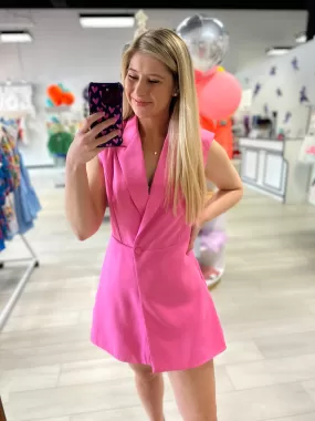 Follow Your Lead Pink Romper