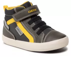 Geox Gisli Dark Green Yellow  Sneakers