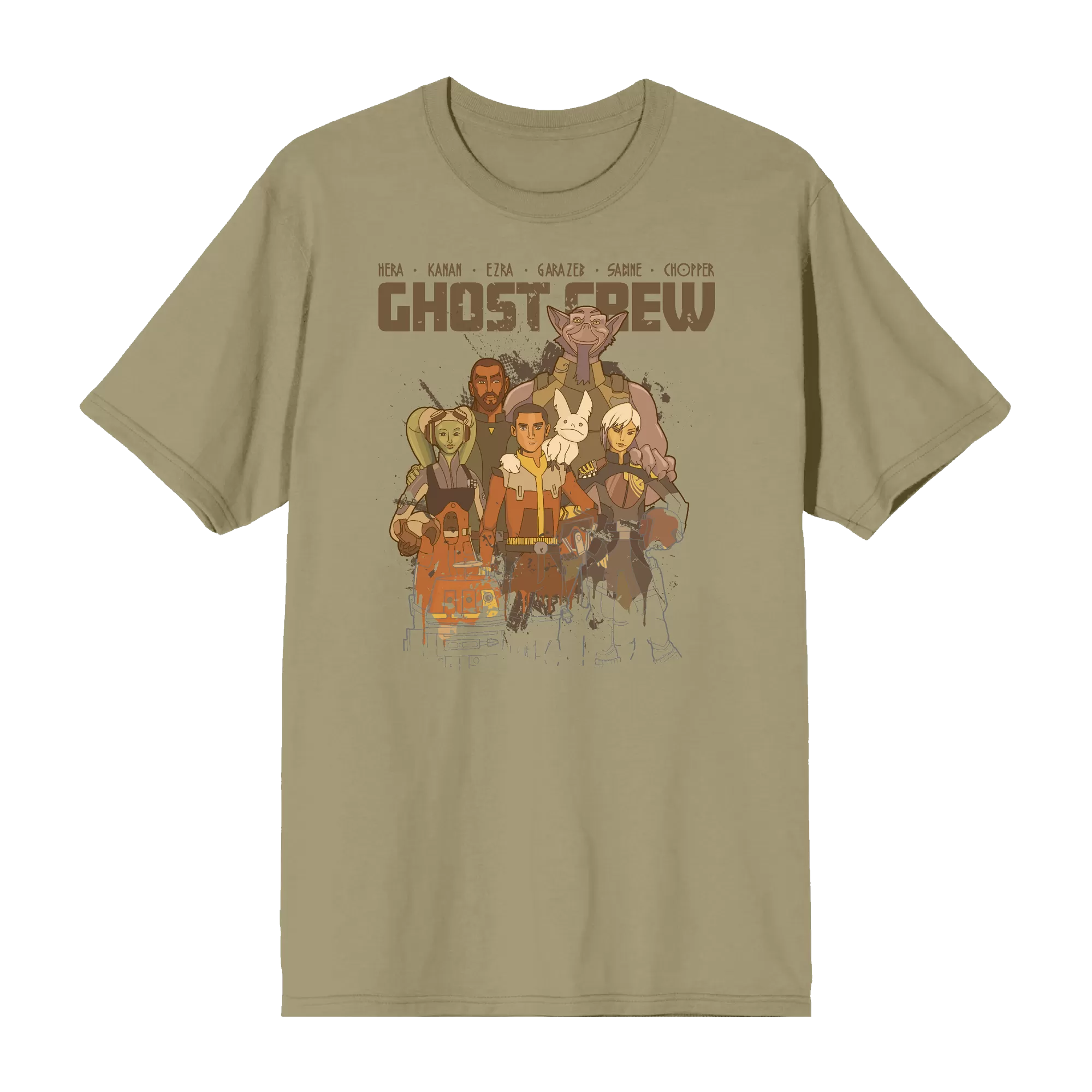 Ghost Crew Mural Olive Tee