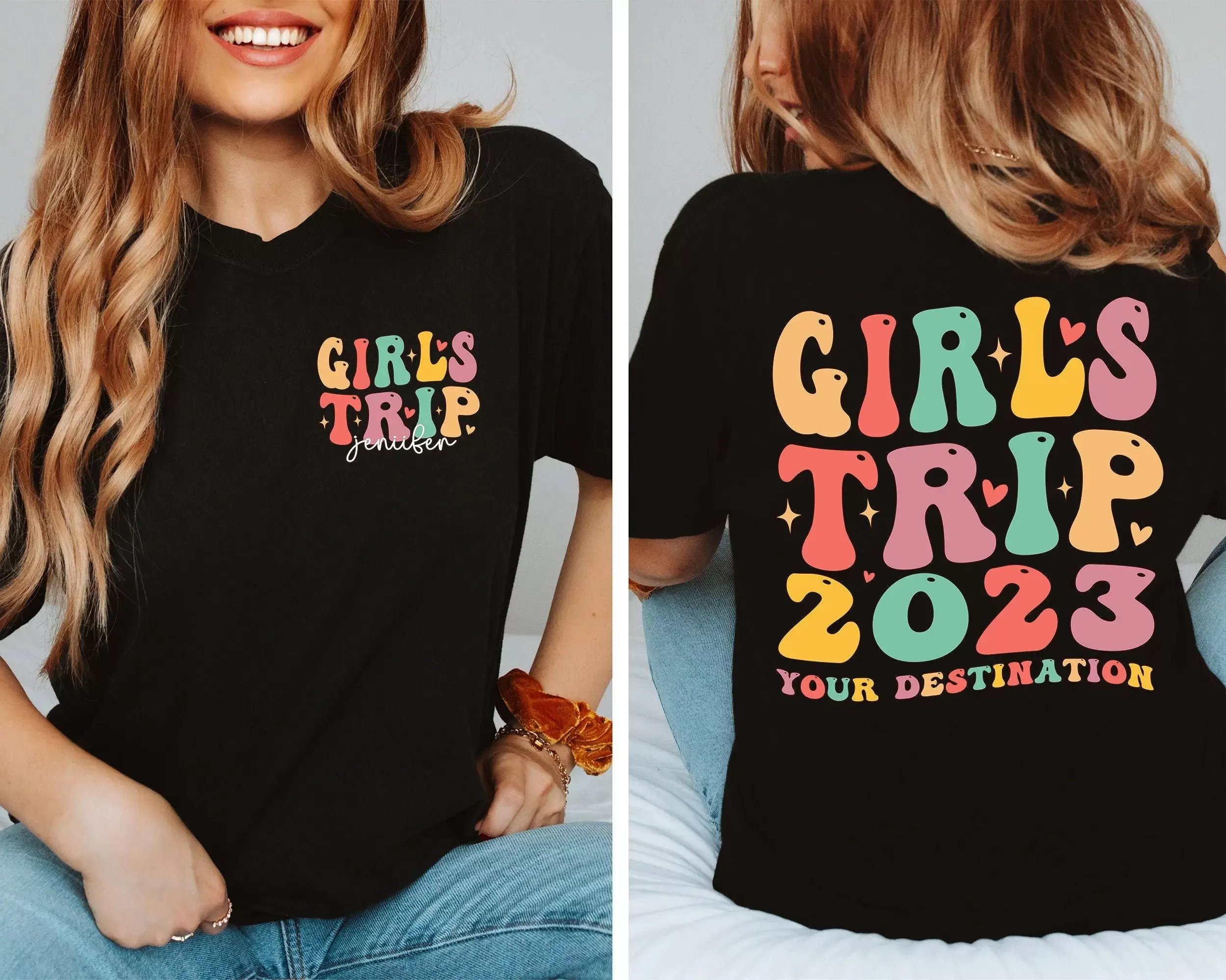 Girls Trip 2023 Shirt, Girls Vacation Shirt, Weekend Trip Shirt, Custom Girls Trip Shirt, Summer Vacation Shirt, Summer Trip Shirt, Trip Tee