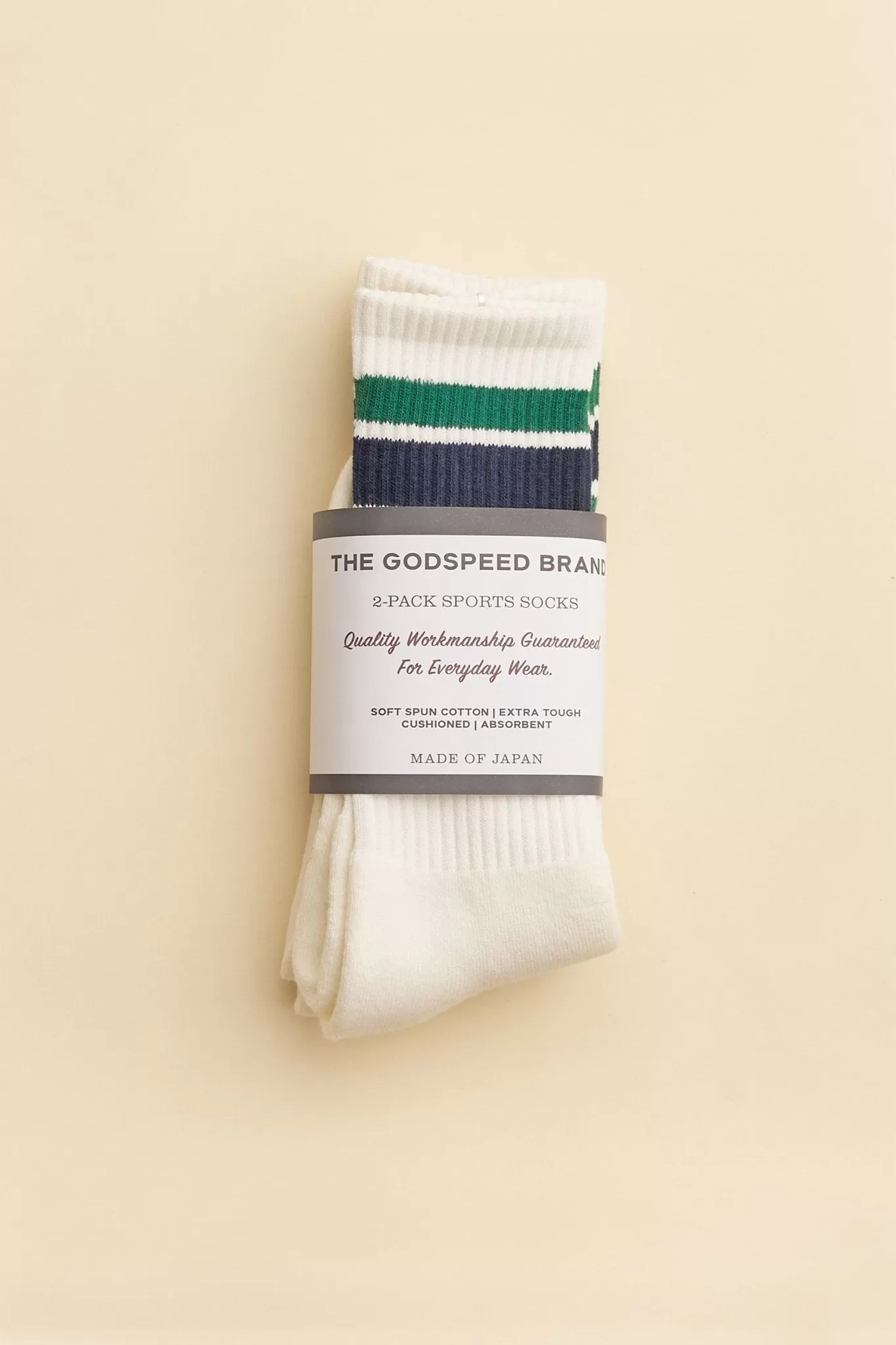 Godspeed 2-Pack Sports Socks - Green