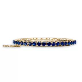 Gold and Sapphire Bracelet