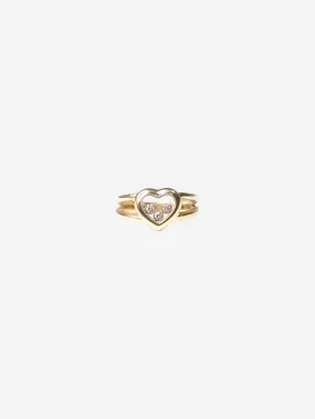 Gold happy diamonds ring - size