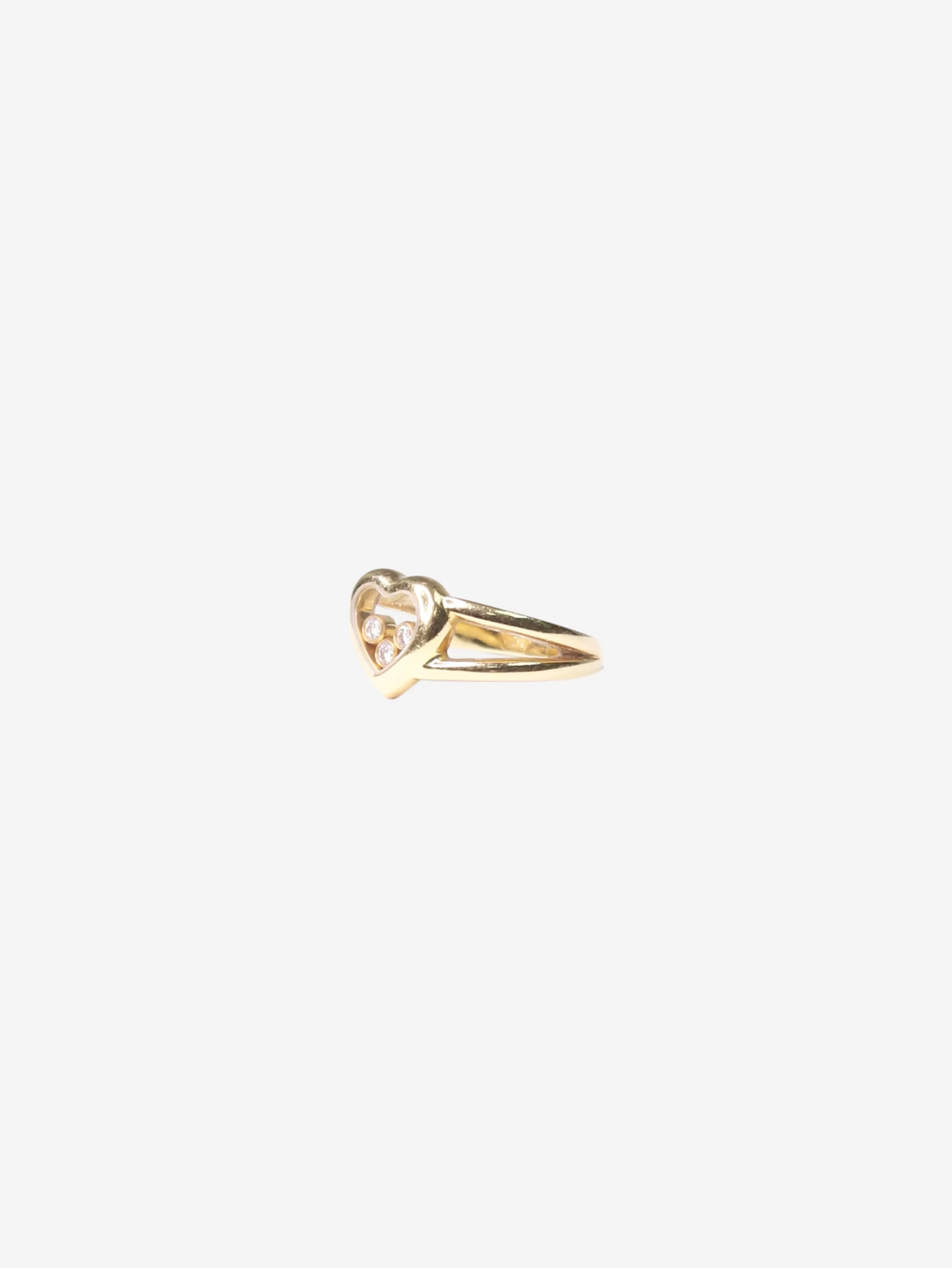 Gold happy diamonds ring - size