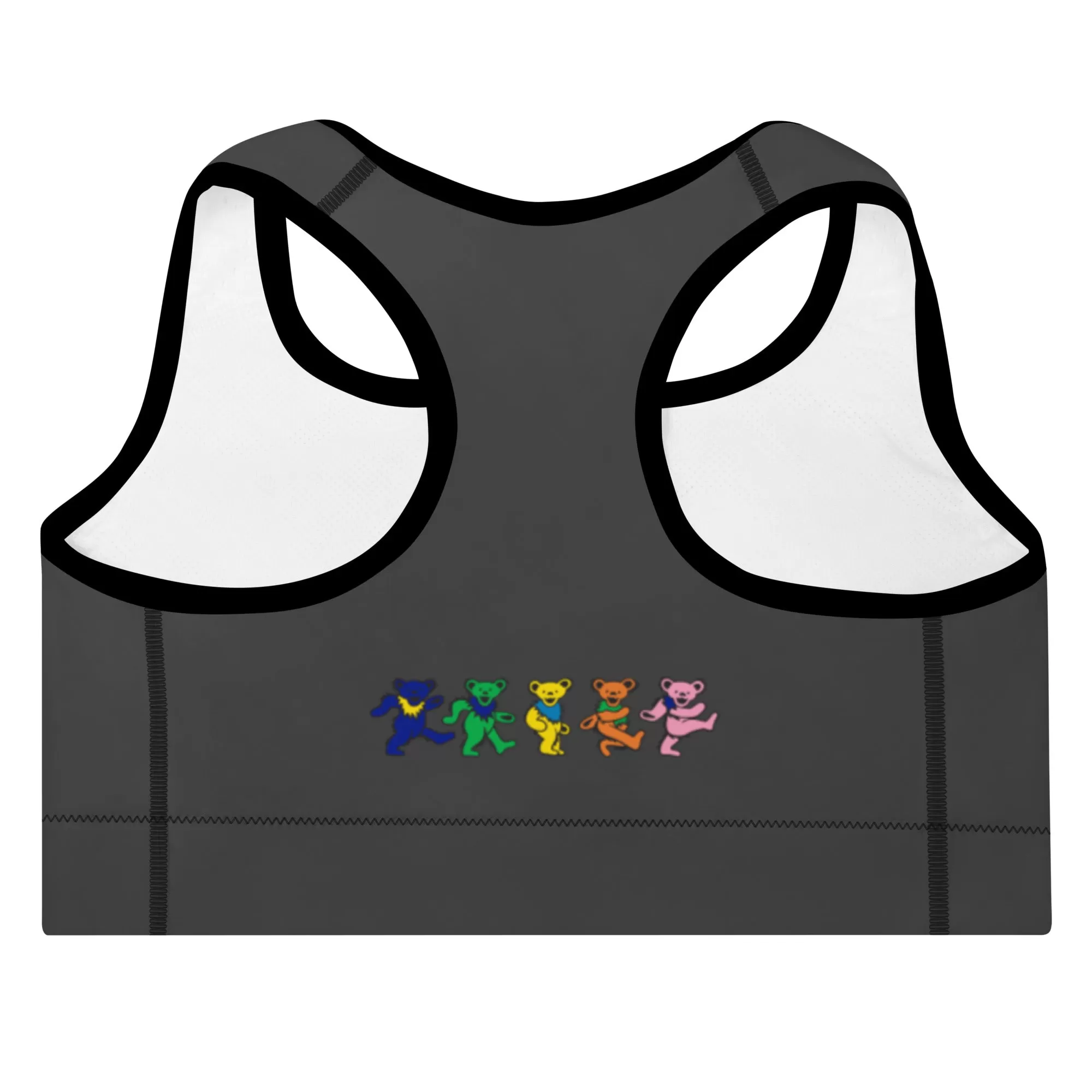 Grateful Dead | Sports Bra | Charcoal Dancing Bears