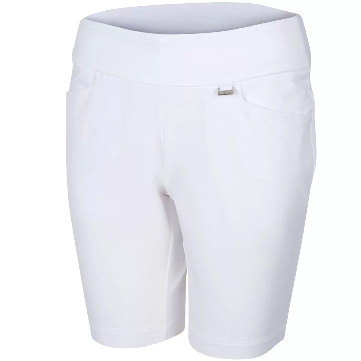 Greg Norman Shorts Essentials Pull-On White: NEW!