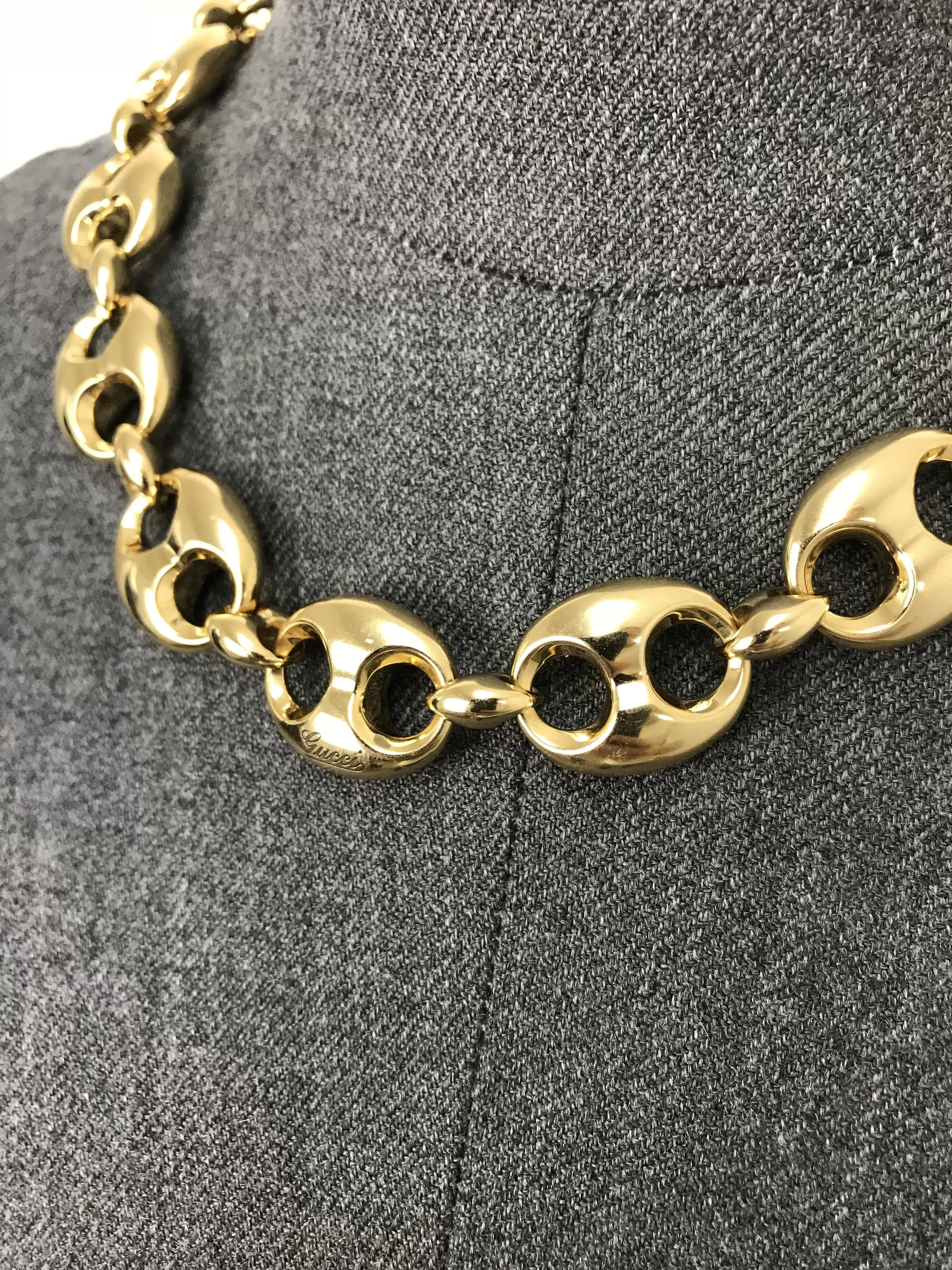 Gucci Marina 18k Yellow Gold Chain Necklace