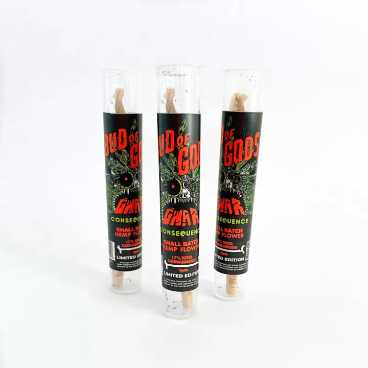 GWAR Bud of Gods Small Batch CBD Flower Pre-Rolls (Single or 3-Pack)