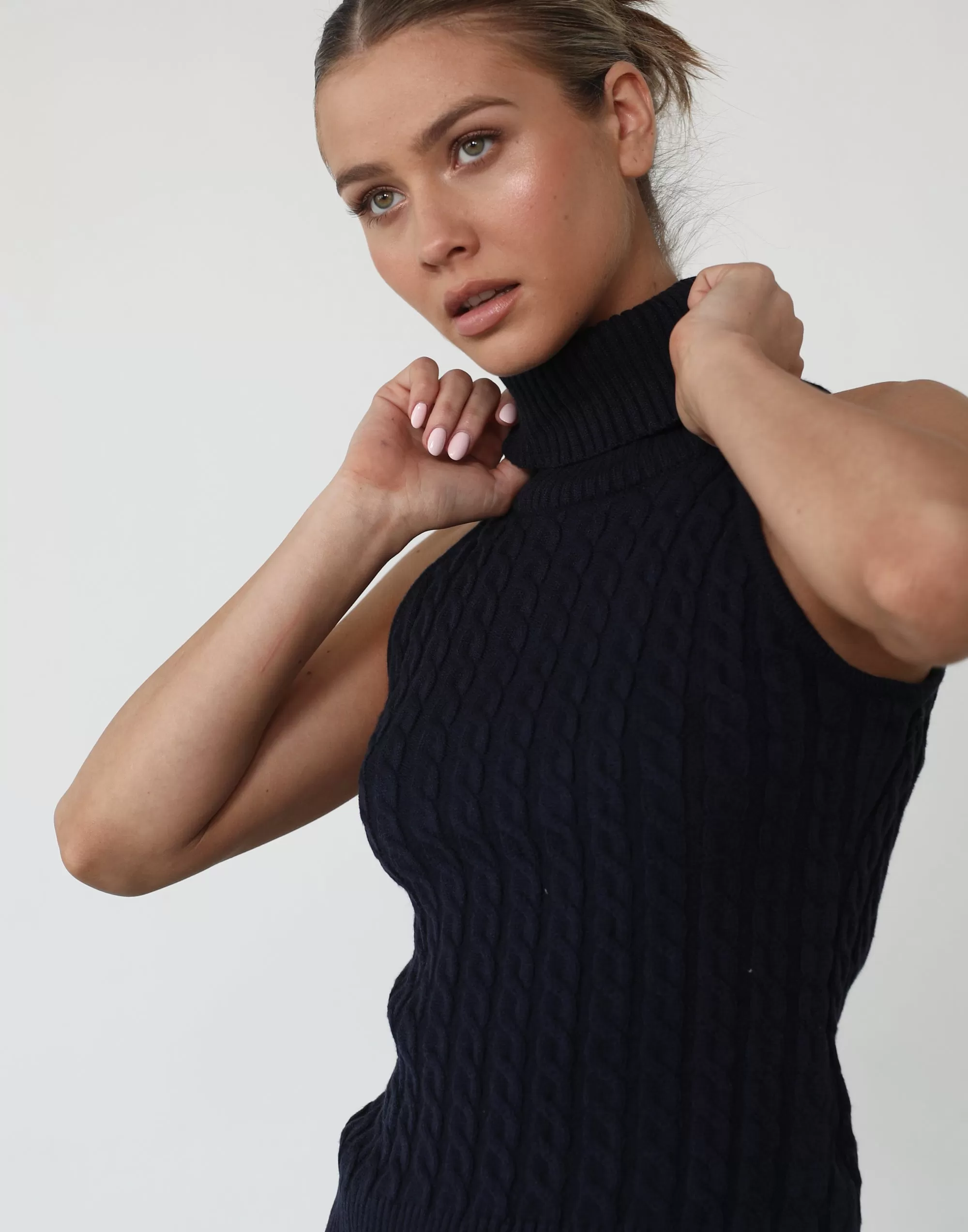 Hanni Knit Top (Navy)