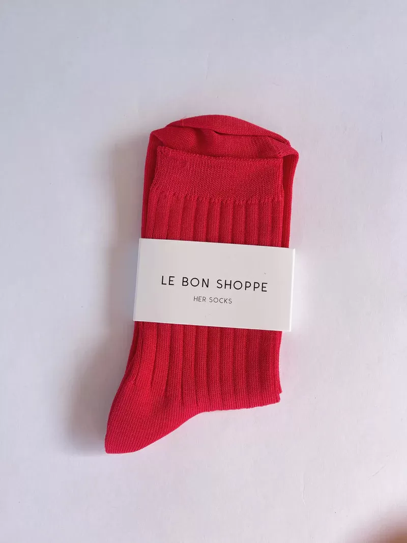 Her Socks - Classic Red