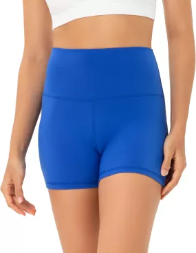 High Waisted Yoga Shorts 4" Workout Biker Shorts