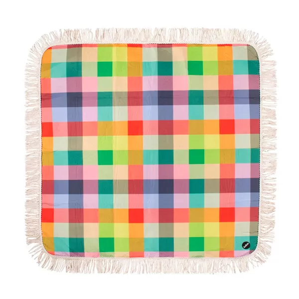 Holiday Fringed Picnic Mat - Aida - 1.45 x 1.45m