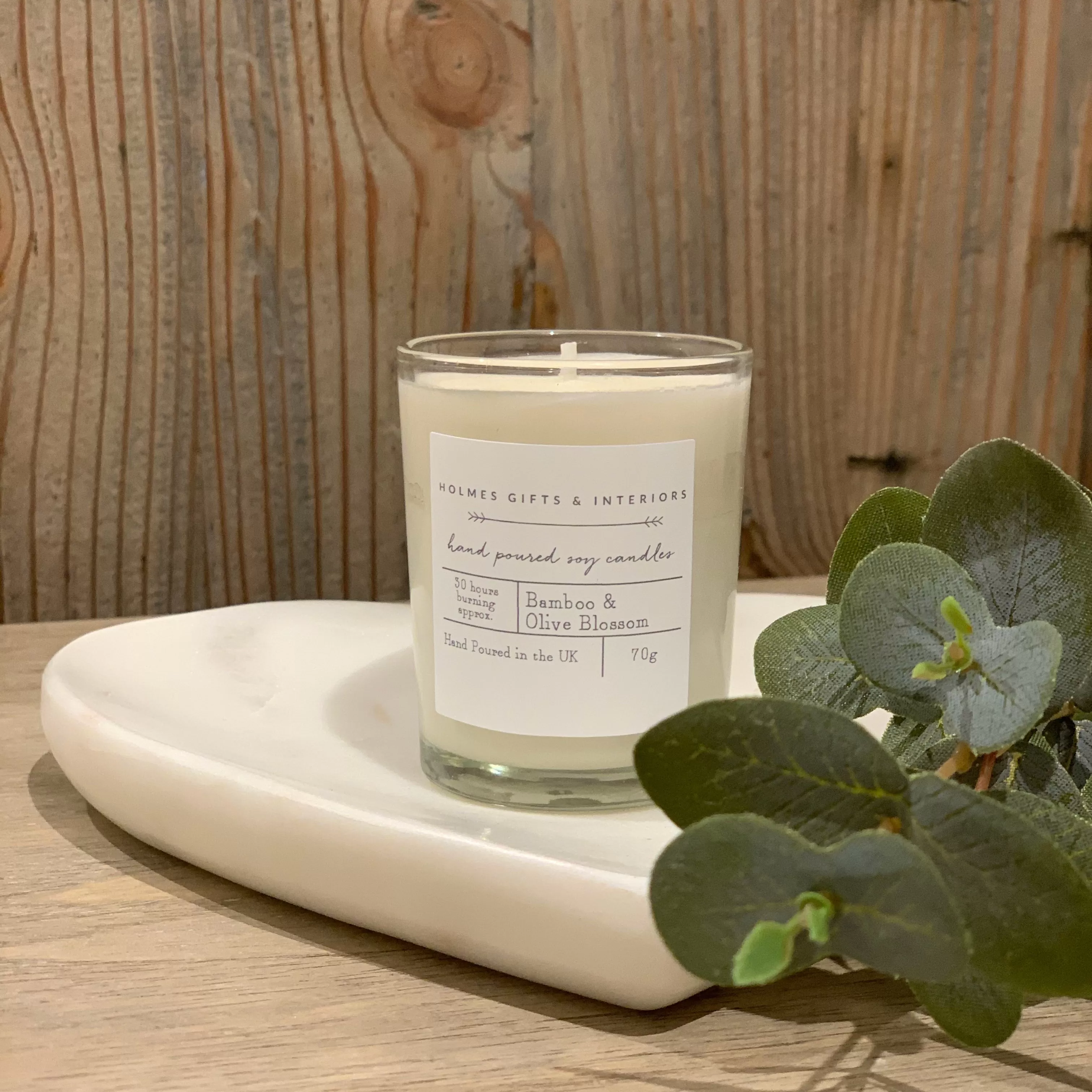 Holmes Bamboo & Olive Blossom Soy Candle