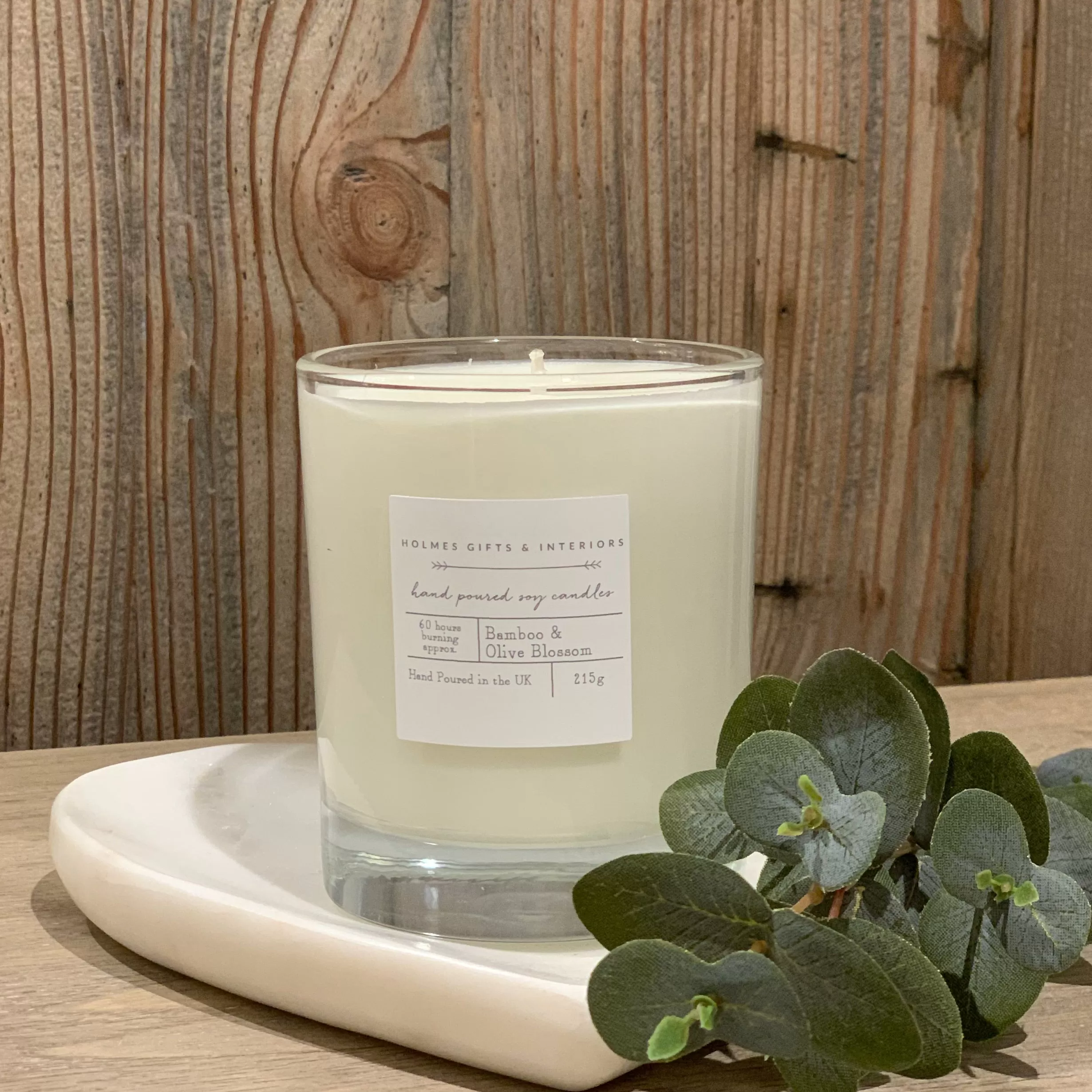 Holmes Bamboo & Olive Blossom Soy Candle