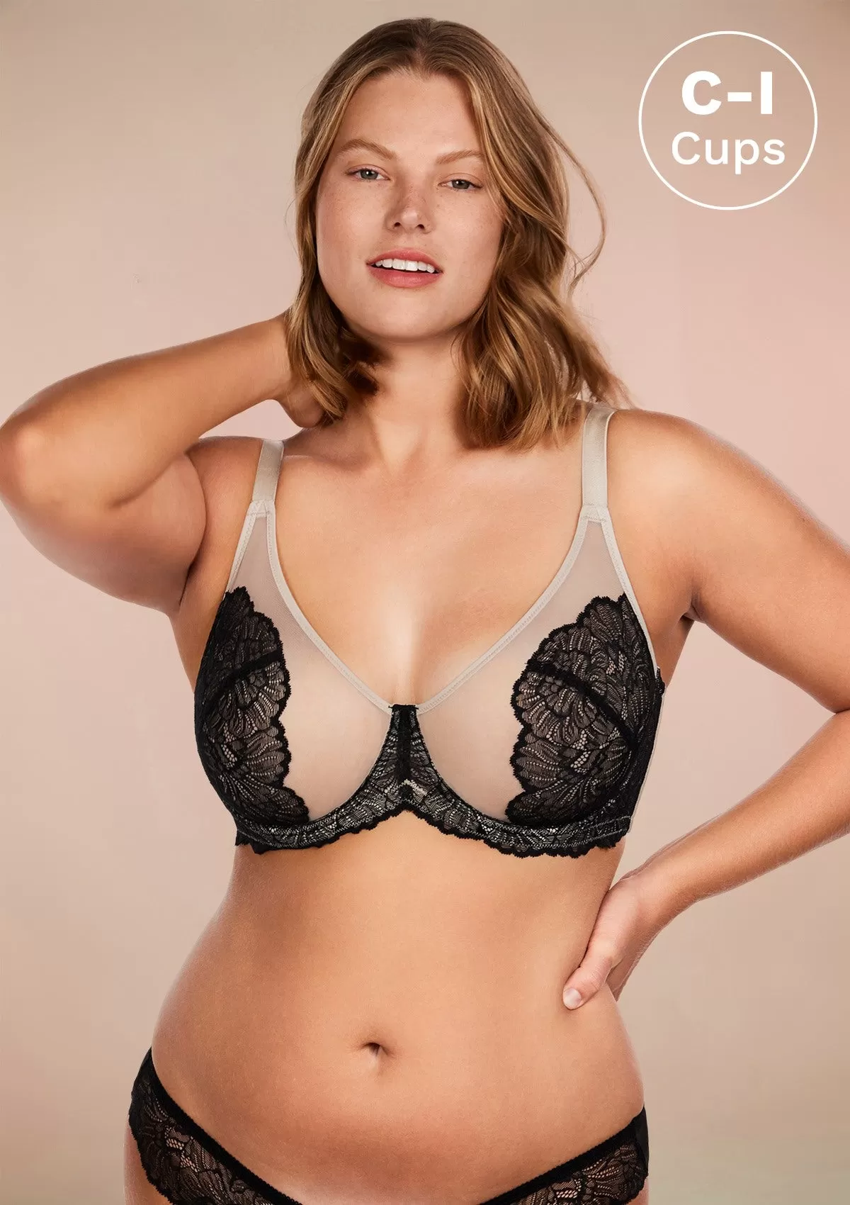 HSIA Blossom Black Unlined Lace Bra