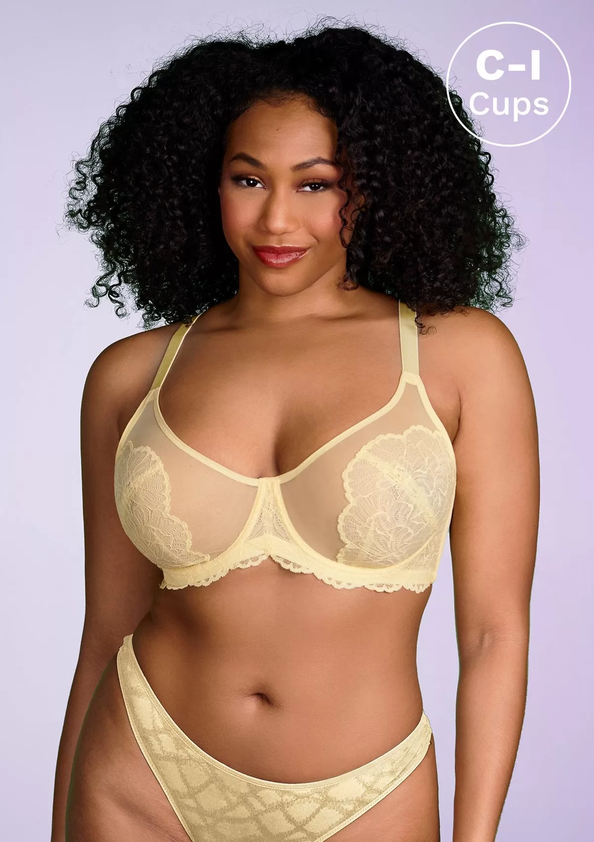 HSIA Blossom Yellow Unlined Lace Bra